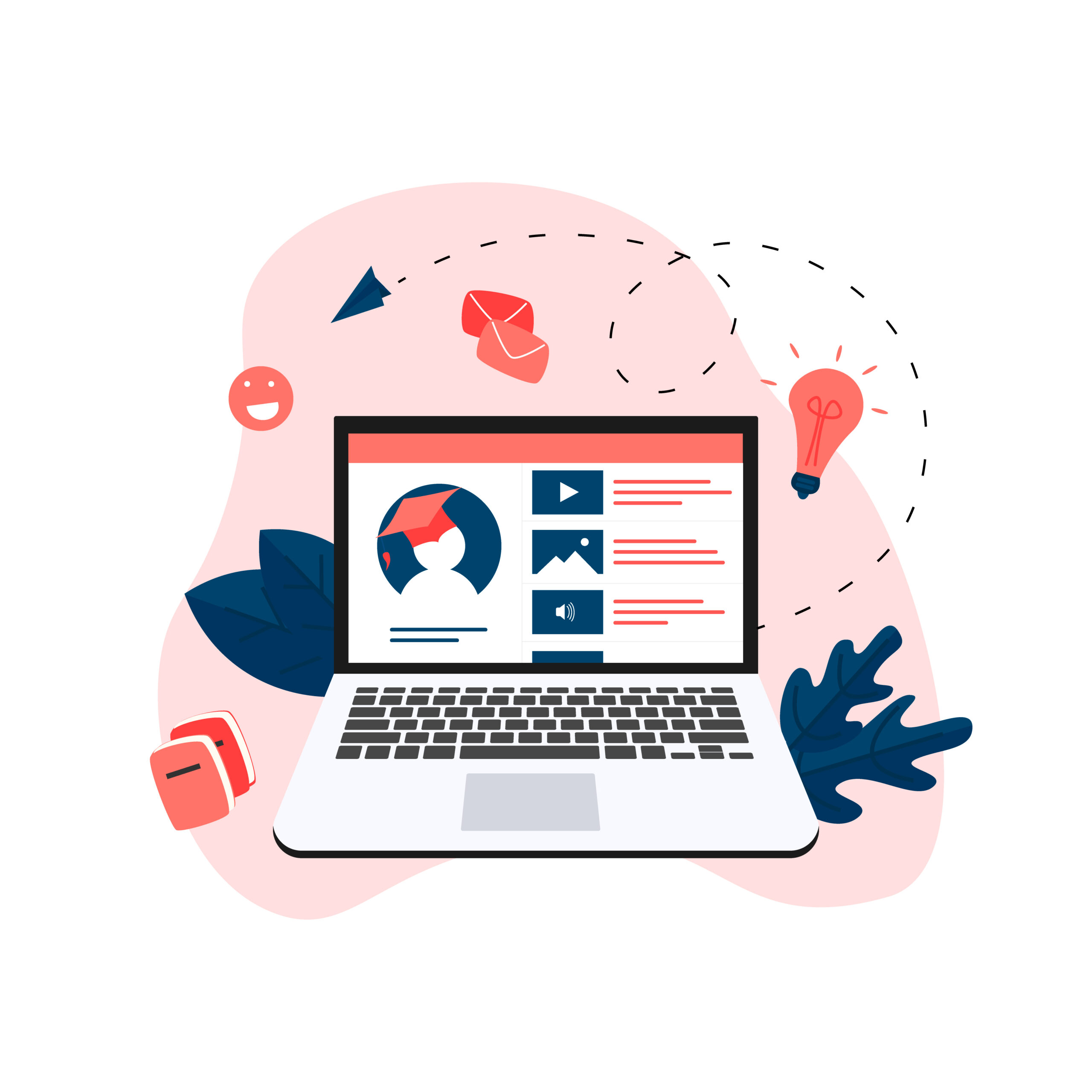 <p>Online education app. E-learning concept</p>
