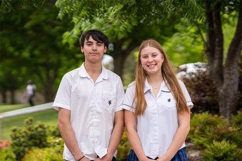 Eleanor Fitzpatrick and Noah Harvey - Gariwang House Captains